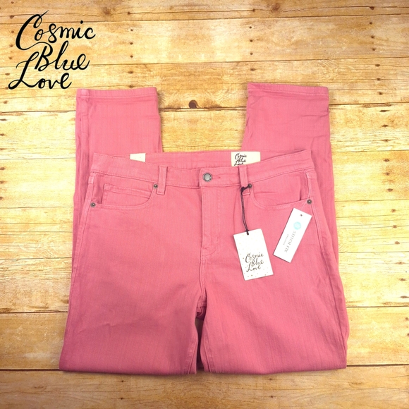 cosmic blue love Denim - Women's Pink Jeans